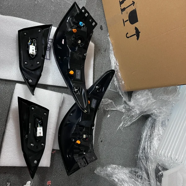 Infiniti Q50 Black LED Taillights Internal Parts for 2018 - 2023