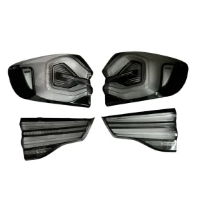 Full set of BMW X3 IX3 custom black transparent tail lights