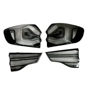 Full set of BMW X3 IX3 custom black transparent tail lights