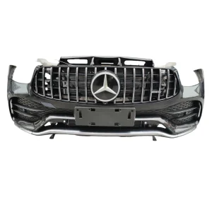 White Mercedes-Benz GLC X253 complete front bumper assembly for accident repair