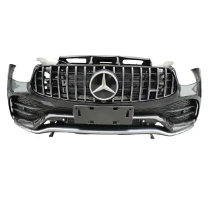 White Mercedes-Benz GLC X253 complete front bumper assembly for accident repair